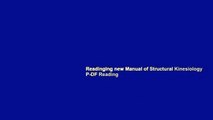 Readinging new Manual of Structural Kinesiology P-DF Reading