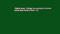 Digital book  College Accounting Unlimited acces Best Sellers Rank : #2
