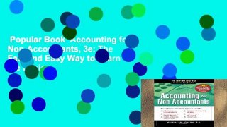 Popular Book  Accounting for Non-Accountants, 3e: The Fast and Easy Way to Learn the Basics