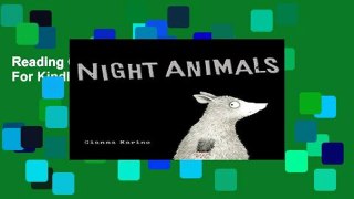Reading Online Night Animals For Kindle