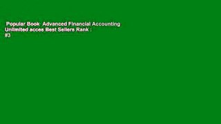 Popular Book  Advanced Financial Accounting Unlimited acces Best Sellers Rank : #3