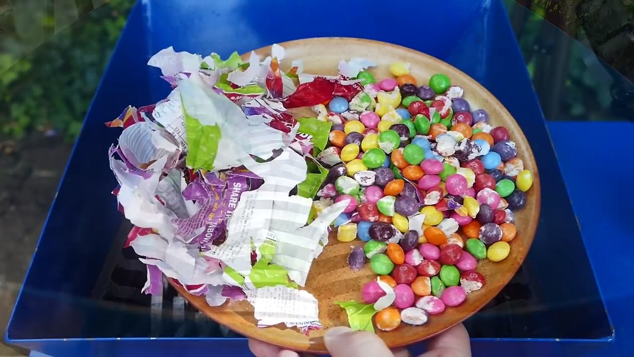 SHREDDING SKITTLES MILK SHAKE!