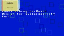 Ebook Ecoregion-Based Design for Sustainability Full