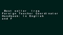 Best seller  Iraq Foreign Teacher Coordinator Handbook: In English and Farsi  E-book