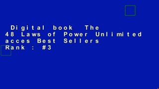 Digital book  The 48 Laws of Power Unlimited acces Best Sellers Rank : #3