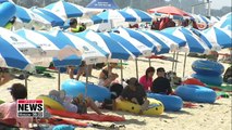 Many S. Koreans look for cool vacation spots amid heatwave