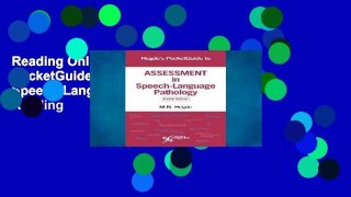 Reading Online Hegde s PocketGuide to Assessment in Speech-Language Pathology P-DF Reading