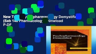 New Trial Psychopharmacology Demystified (Sab 140 Pharmacology) D0nwload P-DF