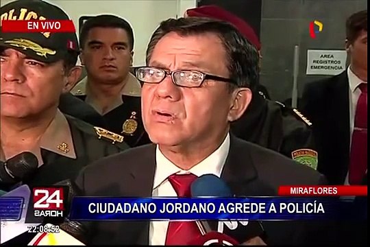 Miraflores: ciudadano jordano acuchilló a efectivo policial