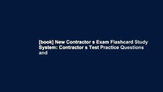[book] New Contractor s Exam Flashcard Study System: Contractor s Test Practice Questions and