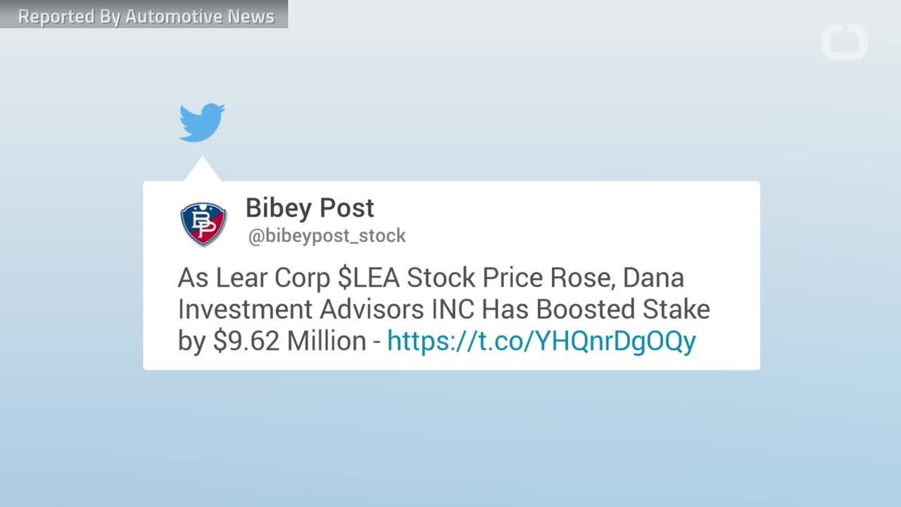 Lear Posts $331 Million Profit In Second Quarter