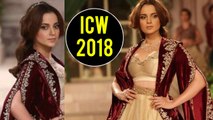 Kangana Ranaut Looks STUNNING At India Couture Week 2018 Rampwalk | ICW 2018