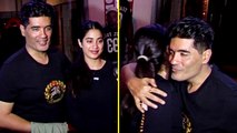 Janhvi Kapoor SPOTTED With Manish Malhotra On A Dinner Date