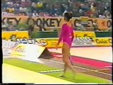 Eva ALCARAZ (ESP) ribbon - 1984 Valladolid international AA