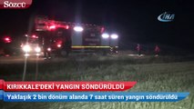Kırıkkale'deki yangın söndürüldü