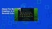 About For Books  Manias, Panics, and Crashes: A History of Financial Crises, Seventh Edition
