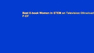 Best E-book Women in STEM on Television D0nwload P-DF