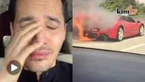 Aliff Syukri sebak, Ferrari terbakar