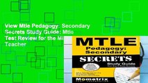 View Mtle Pedagogy: Secondary Secrets Study Guide: Mtle Test Review for the Minnesota Teacher