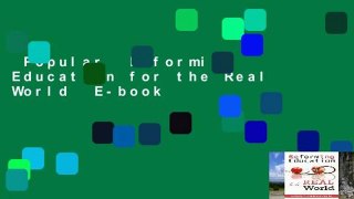 Popular  Reforming Education for the Real World  E-book