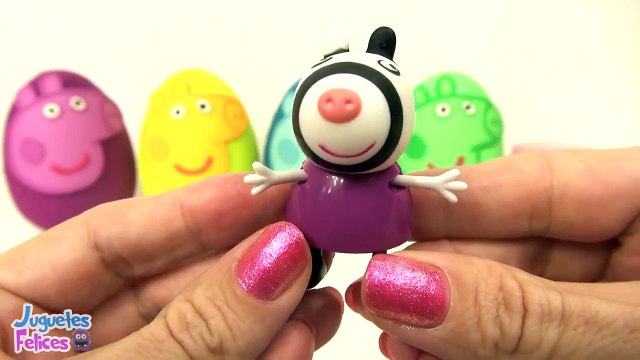 Aprende los Colores con Huevos Sorpresas de Peppa Pig Plastilina Play Doh