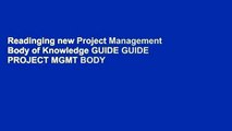 Readinging new Project Management Body of Knowledge GUIDE GUIDE PROJECT MGMT BODY KNOWLEDGE P-DF