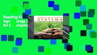 Reading Full Agricultural Systems: Agroecology and Rural Innovation for Development Full access
