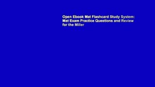 Open Ebook Mat Flashcard Study System: Mat Exam Practice Questions and Review for the Miller