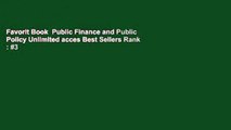 Favorit Book  Public Finance and Public Policy Unlimited acces Best Sellers Rank : #3