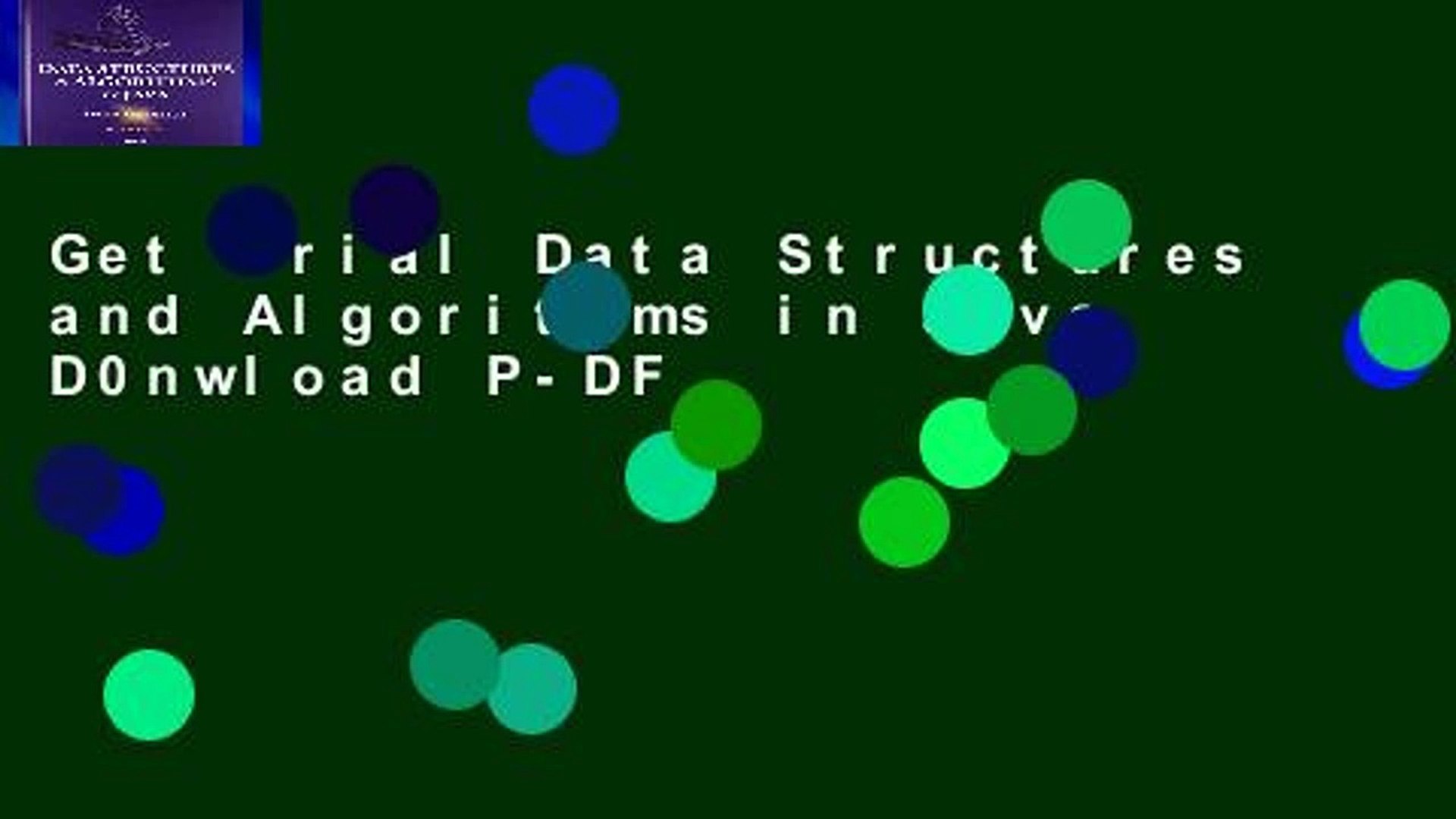 Get Trial Data Structures and Algorithms in Java D0nwload P-DF