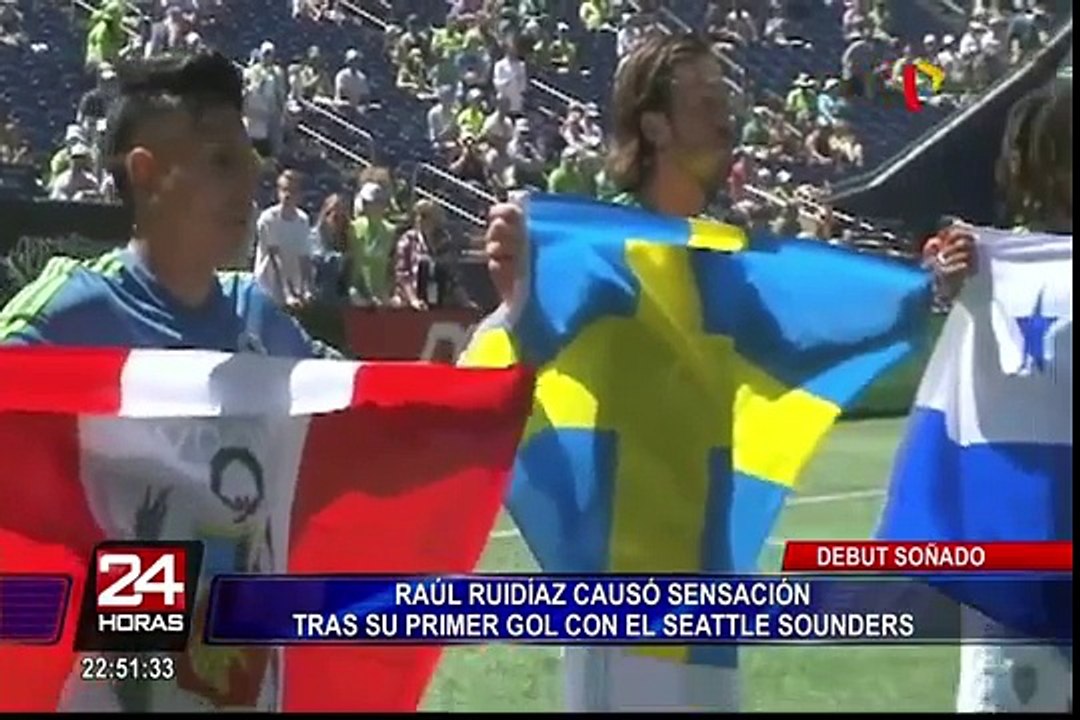 Raúl Ruidíaz anotó su primer gol como titular en el Seattle Sounders