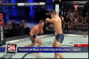 Presidente de UFC saludó esfuerzo de peleador sin brazo