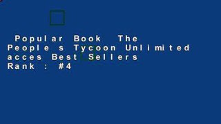 Popular Book  The People s Tycoon Unlimited acces Best Sellers Rank : #4