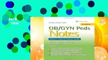 Best ebook  Ob/Gyn Peds Notes 3e  Review