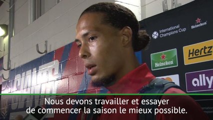 Liverpool - Van Dijk: "Commencer la saison le mieux possible"