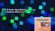 Best E-book Algorithmic Learning in a Random World Full access