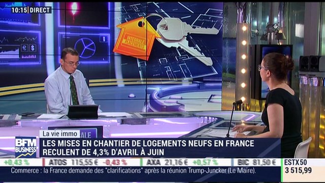 Marie Coeurderoy: Les mises en chantier de logements neufs en France reculent de 4,3% d'avril à juin - 27/07