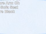 Giantex Modern PU Leather Leisure Arm Chair Single Sofa Seat Furniture Black