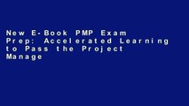 New E-Book PMP Exam Prep: Accelerated Learning to Pass the Project Management Professional (PMP)