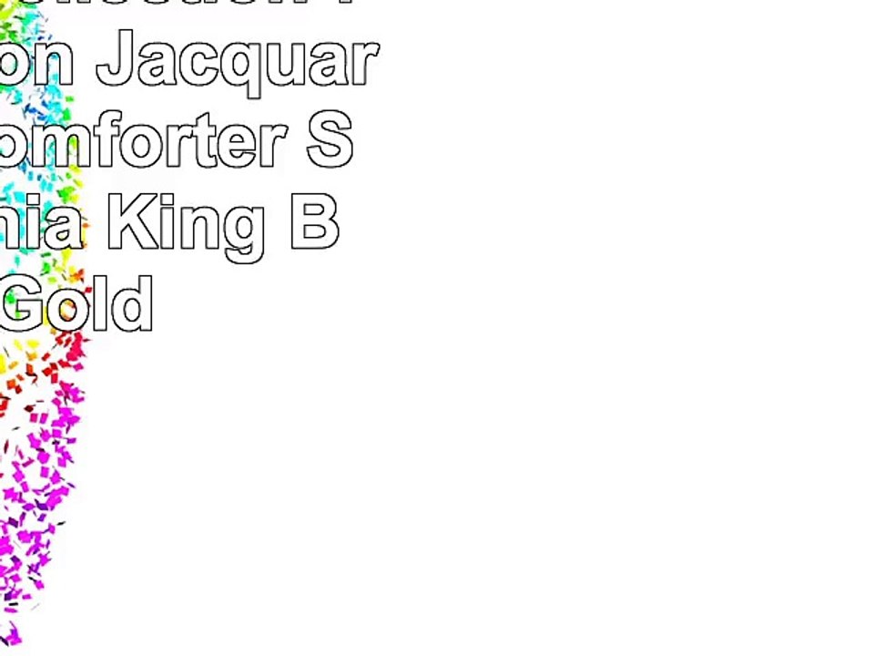 Chezmoi Collection 7Piece Lisbon Jacquard Floral Comforter Set California King BlackGold