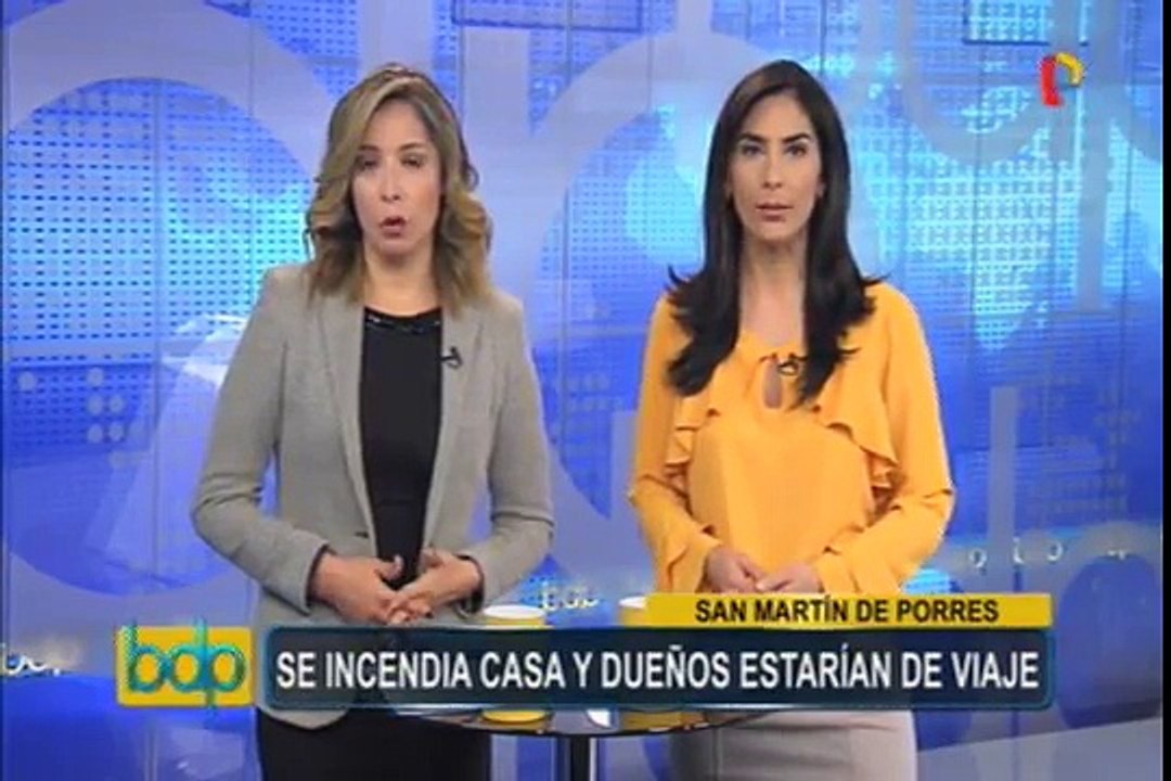 Bomberos lograron sofocar incendio en vivienda de San Martín de Porres