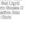Maiija Yearround Comfy 3 Piece Set Light Weight Warm Goose Down Alternative Box Stitch