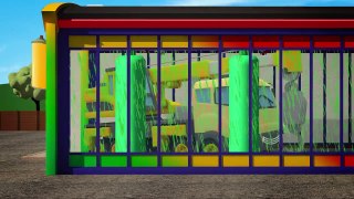 Learn Colours with Construction Trucks at Geckos Garage | Car Wash Video for Kids