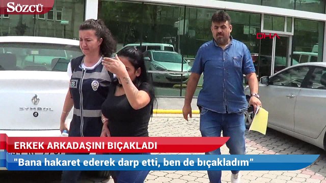 Kendisini darp eden erkek arkadaşını bıçakladı