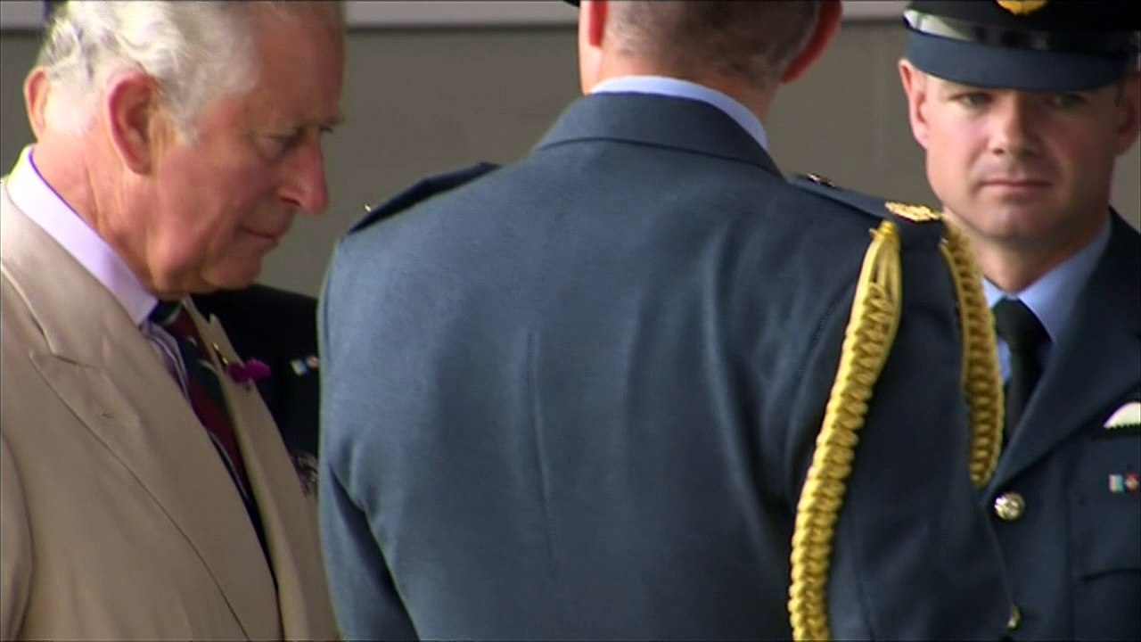 Prince Charles tests out fighter jets at RAF Ma...