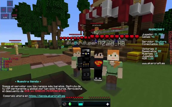 MINECRAFT SKYWARS MOMENTOS GRACIOSOS #2