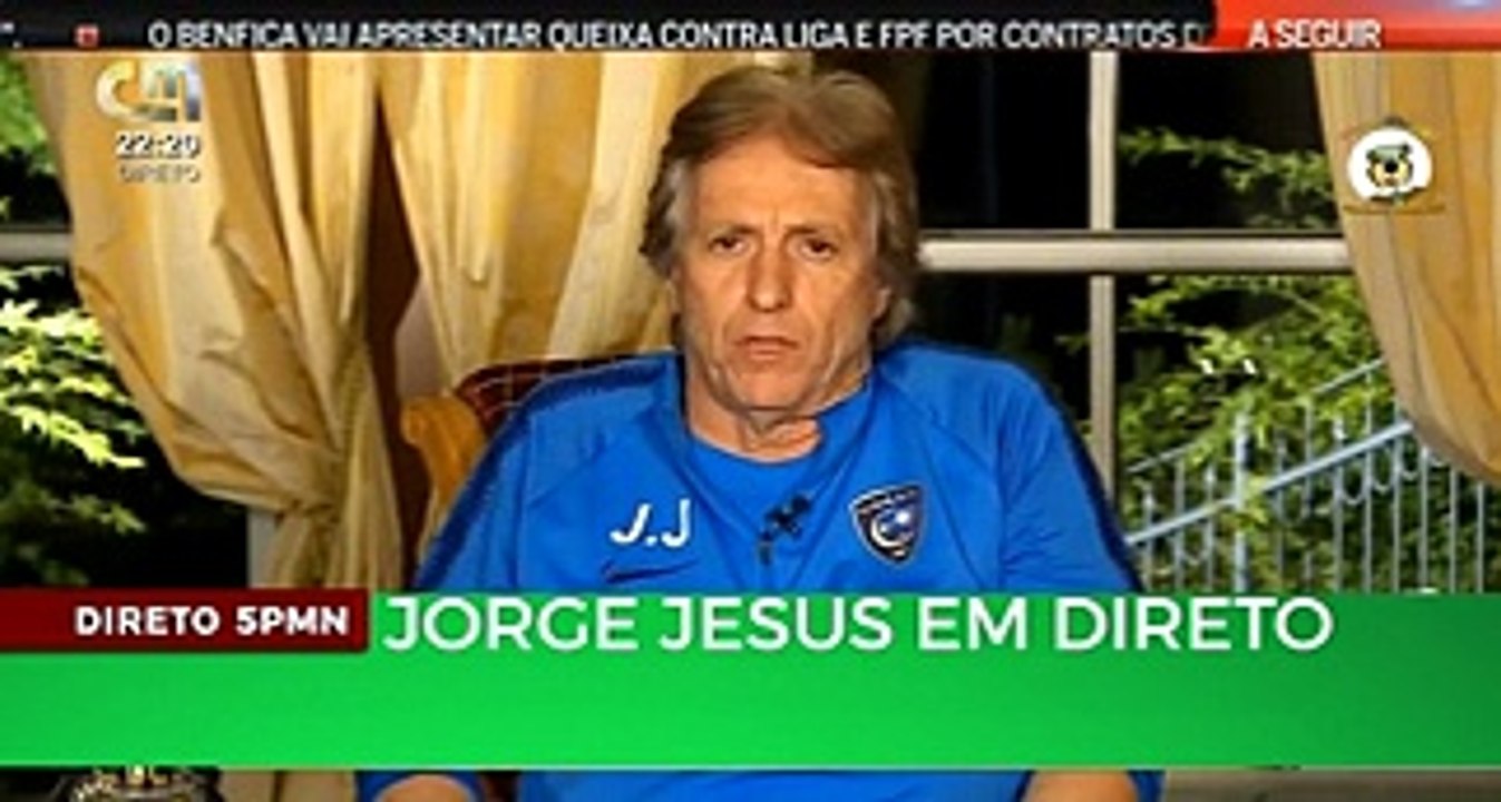 A hilariante entrevista a Jorge Jesus segundo o 5 para a Meia-Noite