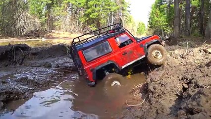 RC Cars MUD OFF Road — Land Rover Defender 90 and Hummer H1 #1— RC Extreme Pictures