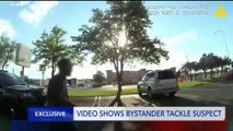 Video Shows Bystanders Take Down Man After He Punches Police Officer