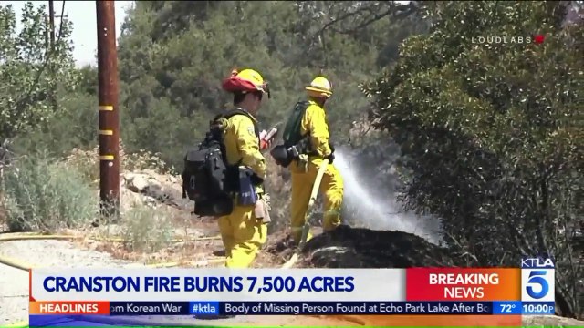 California Gov. Declares State of Emergency as Cranston Fire Doubles in Size